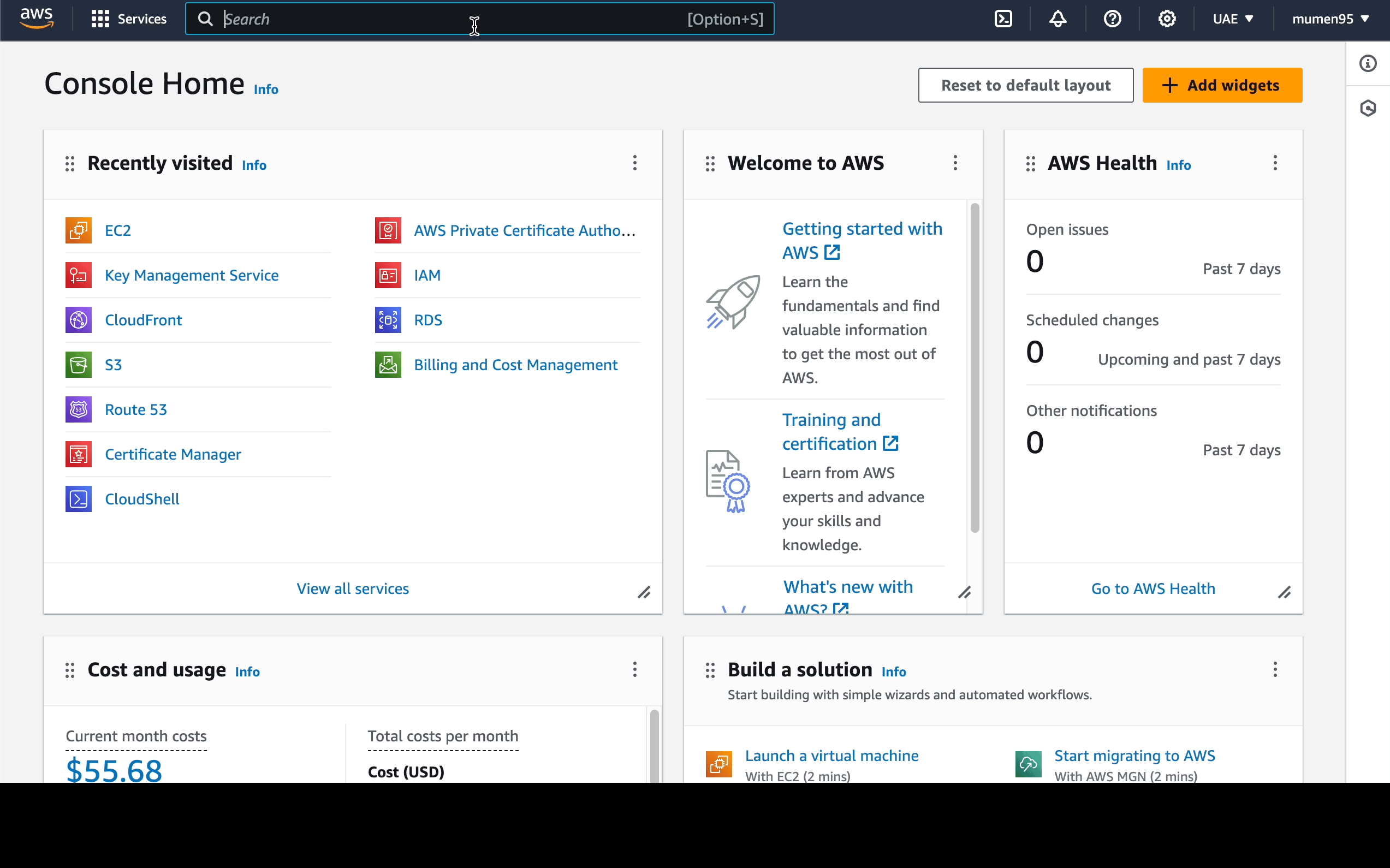 Creating a keypair